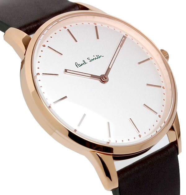 ポールスミス Paul Smith 腕時計 メンズ 革ベルト 子牛革 Unisex Slim 40mm クオーツ 日本製ムーブメント 5気圧防水 シンプル ファッション PS13