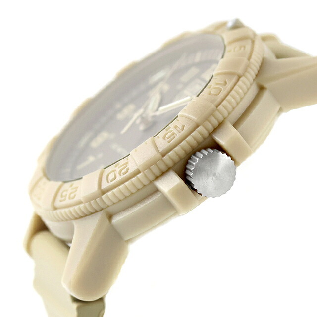 ルミノックス レザーバック・シー・タートル クォーツ 電池式 腕時計 ブランド メンズ LUMINOX 0326 アナログ ブラウン ベージュ スイス製
