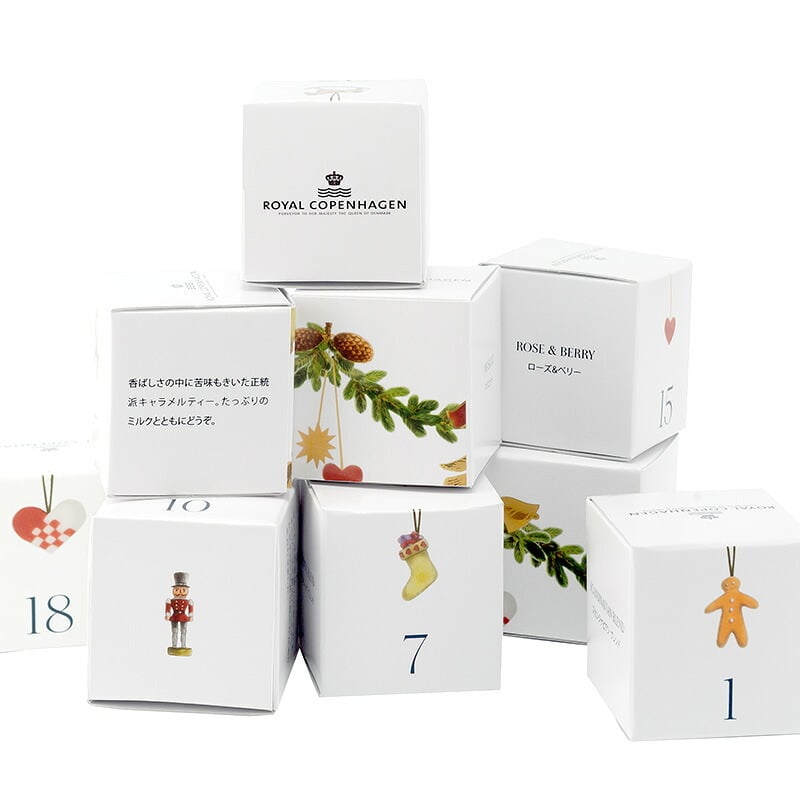 ROYAL COPENHAGEN　ロイヤル コペンハーゲン  アドベントティーカレンダー2026 NR-05019 紅茶ティーバッグ/クリスマス カウントダウン/日めくり カレンダー/クリスマスティー/ギフト プレゼント/数量限定/アドベント/おしゃれ/ウェッジウッド/