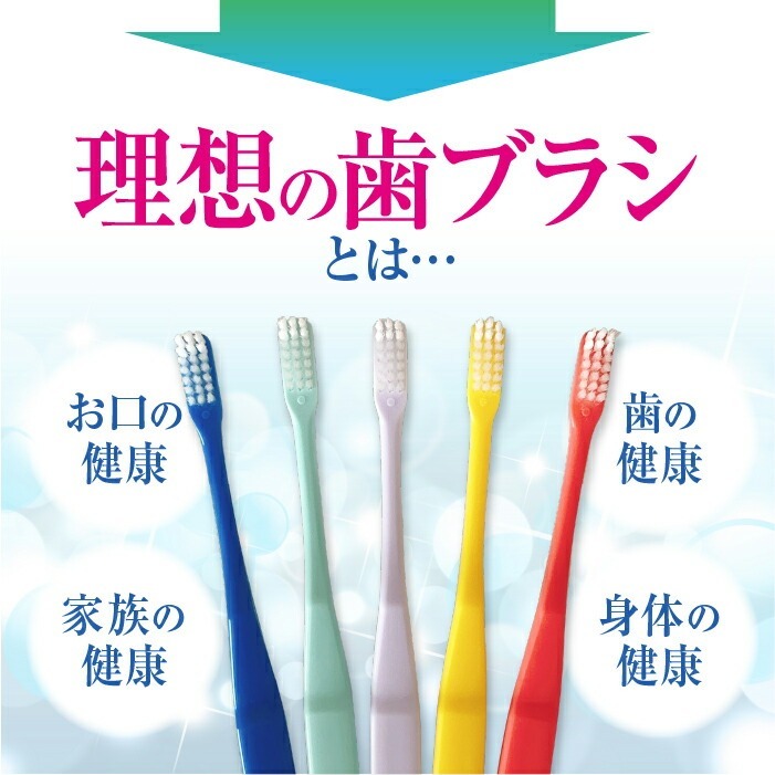 毛のかたさ選べる 歯科専用歯ブラシ Gupita グピタ (毛のかたさ：Mふつう／Sやわらかめ) 20本 (メール便3点まで) 【メール便送料無料】(※日時指定不可)／ 理想の歯ブラシ 全5色 個包装 ／ 復興支援商品 新生活