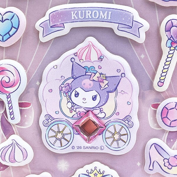 サンリオ クロミ ジュエルマシュマロシール (スパークルジュエル) 文具 Sanrio