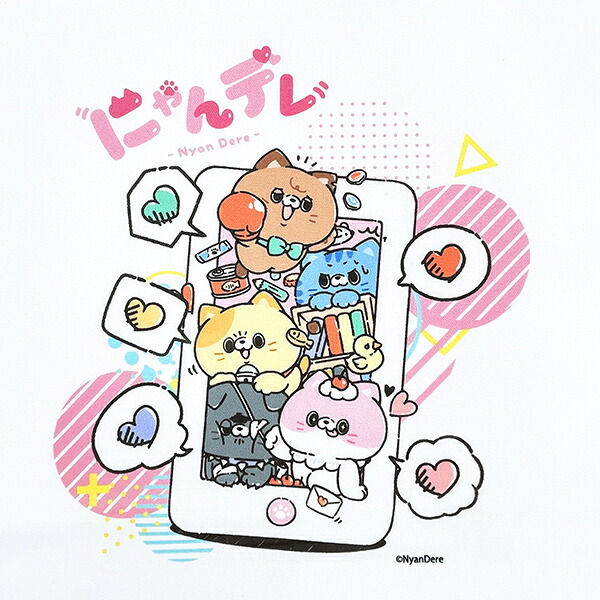 にゃんデレ ビッグプリントトートバッグ