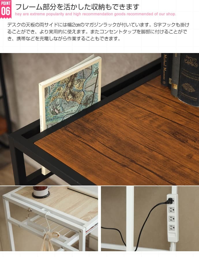 デスク チェア セット ー 一人暮らし 棚付き 収納 パソコン ワーク 机 学習机 書斎机 在宅ワーク リモートワーク Wave おしゃれ シンプル コンパクト 勉強机 椅子付き リビング 新生活