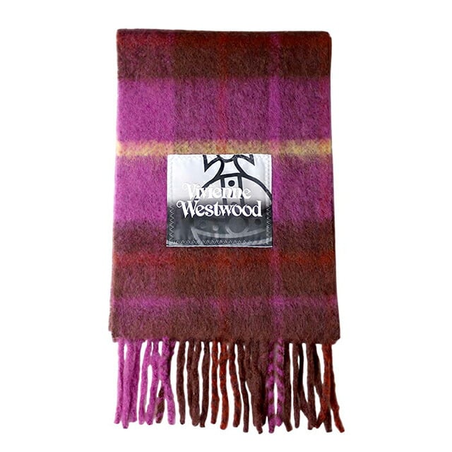ヴィヴィアンウエストウッド VIVIENNE WESTWOOD CHUNKY SCARF マフラー 8103014F-W00ZJ-J401-FPP ユニセックスパープル マフラー