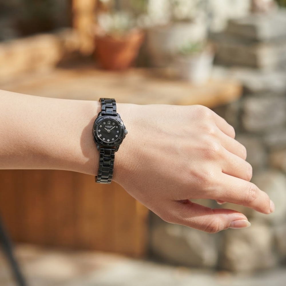 コーチ 腕時計 レディース 正規品 5年保証 キット 小ぶり 21mm ブラック 黒 セラミックケース 上品 おしゃれ 女性 彼女 妻 母 娘 誕生日 記念日 プレゼント ギフト 純正ショッパー付き COACH KITT 成人 卒業 入学