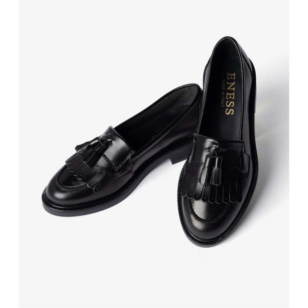 【正規品】 エネス ENESS KILT TASSEL LOAFERS キルト タッセル ST-4820 ローファー レザー レディース シューズ