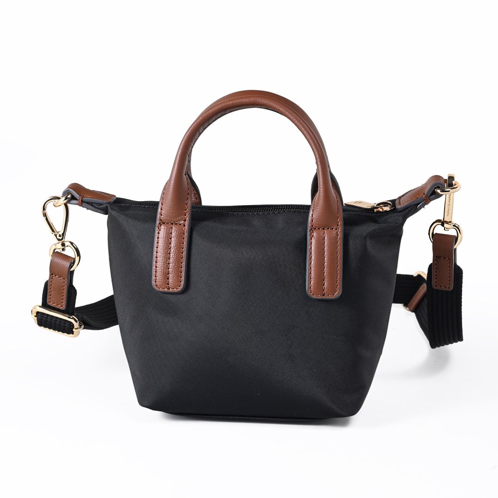 高品質ヨーロッパ輸入モデル トミーヒルフィガー TOMMY HILFIGER トートバッグ ミニトート ミニショルダー POPETTE MICRO レディース ブラック AW0AW18368 BDS BLACK 送別会 誕生日 結婚祝い 結婚式 彼氏 息子 夫 男性 名刺入れ 高級 父の日 母の日 即日発送