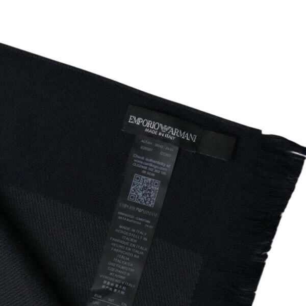 EMPORIO ARMANI エンポリオアルマーニ マフラー 625007-cc307-17435 メンズ NAVY ASFALTO マフラー