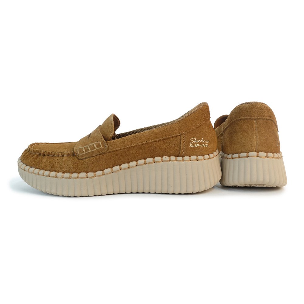 SKECHERS スケッチャーズ スニーカー レディース スリップインズ ウィルシャー 159586 CSNT チェスナット WILSHIRE BLVD-MOONLIT LOVE ハンズフリー