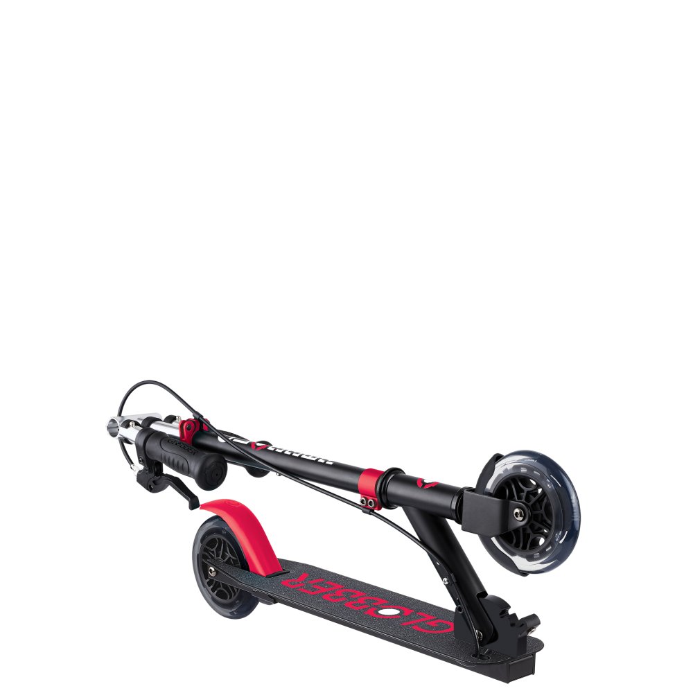 誕生日プレゼント GLOBBER グロッバー フローエレメント ジュニア キックボード キックスクーター 2輪 折りたたみ ハンドブレーキ 高さ調節 125mm 3歳 4歳 5歳 小学生 身長95cm 耐荷重50kg 外遊び 入園祝い ブラック レッド フランス 男の子 女の子 お祝い ギフト