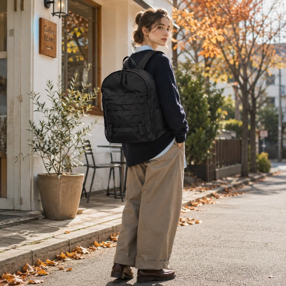snowpeak Recycled Cordura Backpack リュック 大容量 リュックサック 通勤 通学 普段使い シンプル レディース メンズ ギフト プレゼント ブラック bb26su001