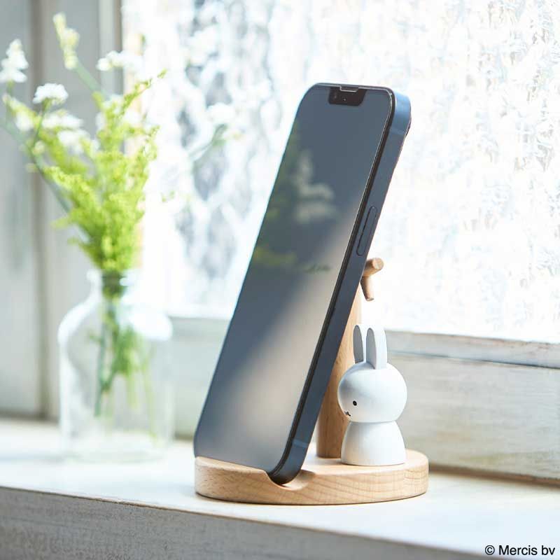 ミッフィー ドールスマートフォンスタンド | 雑貨 小物 おとな 大人 おとな女子 プチギフト 木製雑貨 誕生日プレゼント 女性 インテリア かわいい ギフト 大人かわいい ママ友 キャラクター NICHIGAN ニチガン MZ22