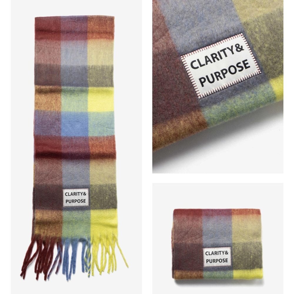 【正規品】 バーブ トゥ ドゥ VERB TO DO SCARF マフラー C-SCARF スカーフ レディース チェック 大判 フリンジ ファッション小物