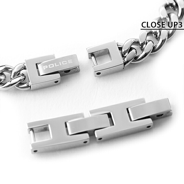 ポリス ブレスレット メンズ ブランド POLICE LAYERLOCK GB0082905 シルバー アクセサリー