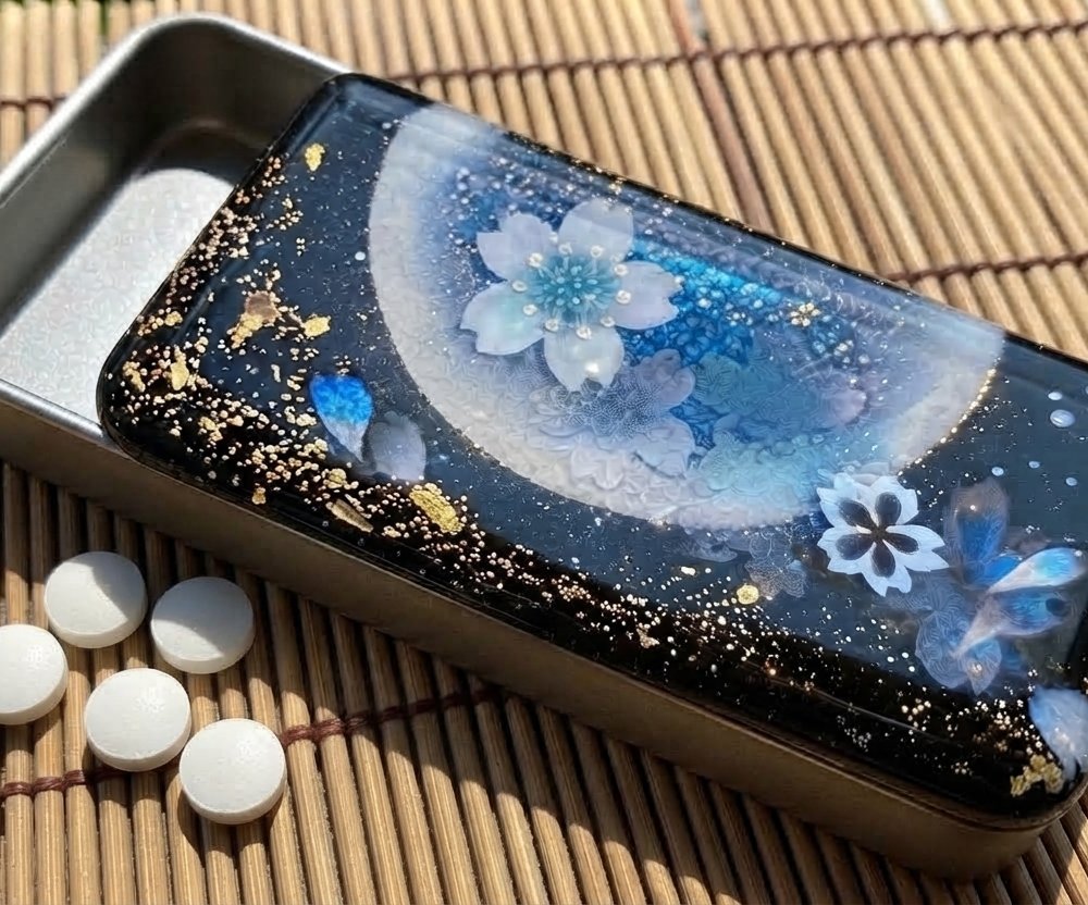 職人の手作り！和柄ペアFRISKケース「絵」フリスク タブレット ミント 名入れ 職人 手作り ハンドメイド 送料無料 伝統工芸 桜 和モダン 和柄 和風 和雑貨 ギフト プレゼント 贈り物