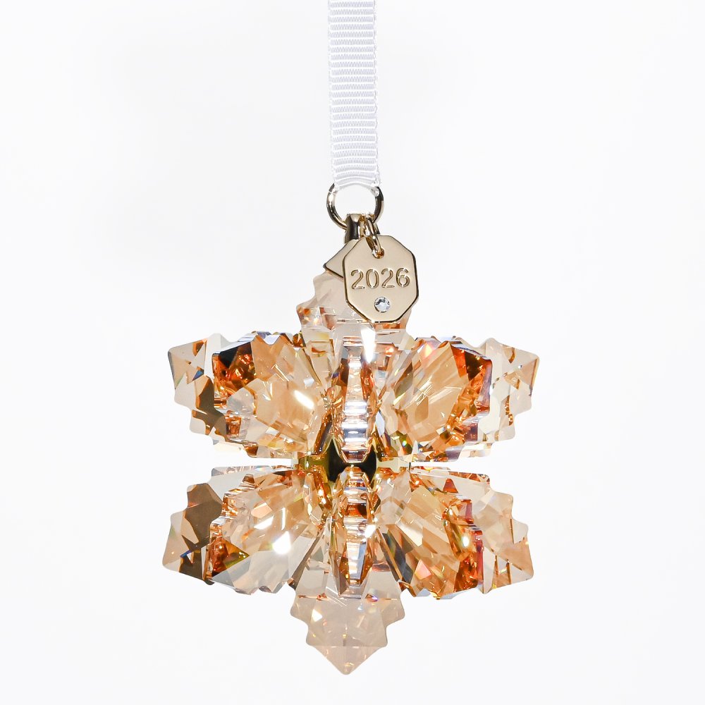 スワロフスキー SWAROVSKI オーナメント Annual Edition Festive 3D スノーフレーク クリスマスオーナメント ゴールド 5731942 インテリア オブジェ 置物 母の日 即日発送【スペシャルラッピング660円(別売り)】 成人祝い