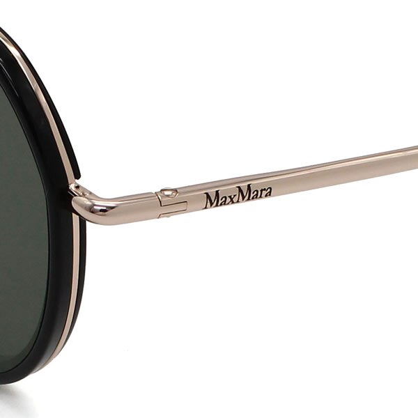 マックスマーラ サングラス MAX MARA MM0148-K/S 01A 57 サングラス ノーズパット MM0148K-01A-57 ブラック グレー ユニセックス