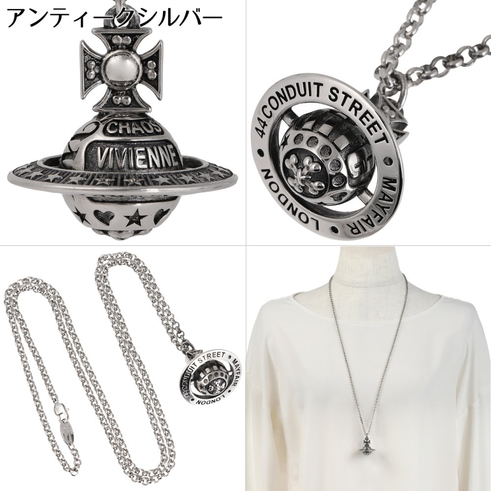 ヴィヴィアンウエストウッド ネックレス 男女兼用 女性 レディース 男性 メンズ Vivienne Westwood ヴィクトリーヌペンダント 630203IG 選べる2色 【2026年春夏新作】 【ラッピング無料 誕生日 お祝い プレゼント ギフト 贈り物】