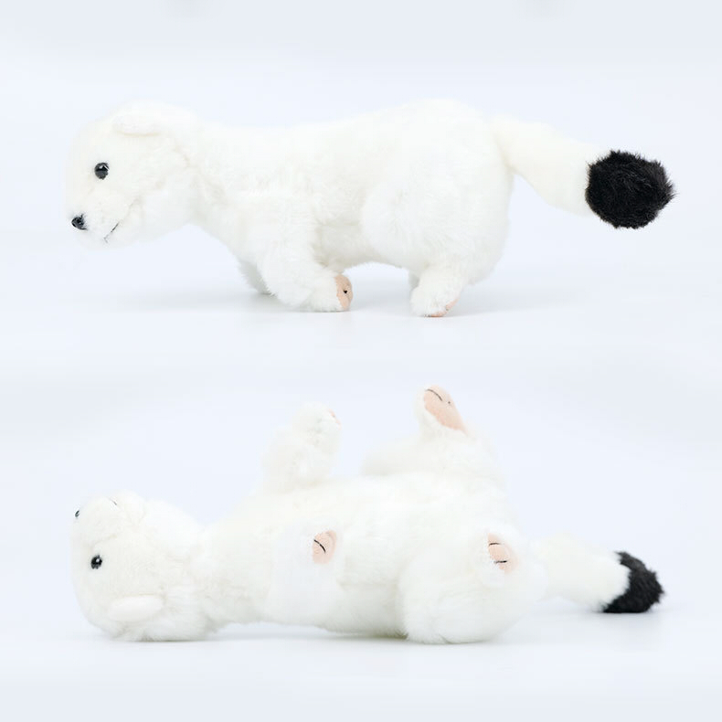 オコジョ ぬいぐるみ リアル 動物 アニマル ふわふわ かわいい 置物 インテリア 子供 おもちゃ ごっこ遊び 誕生日 プレゼント ギフト 癒し