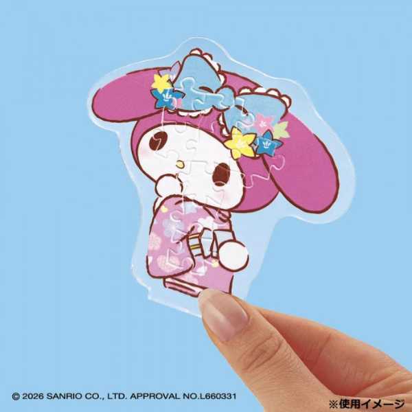 マイメロディ アクリルスタンド パズル アクスタポップ サンリオ キャラクター グッズ 32ピース 立体パズル インテリア 飾り 組み立て おもちゃ 大人 子供 女の子 ギフト プレゼント SP-042 サンリオ正規ライセンス品