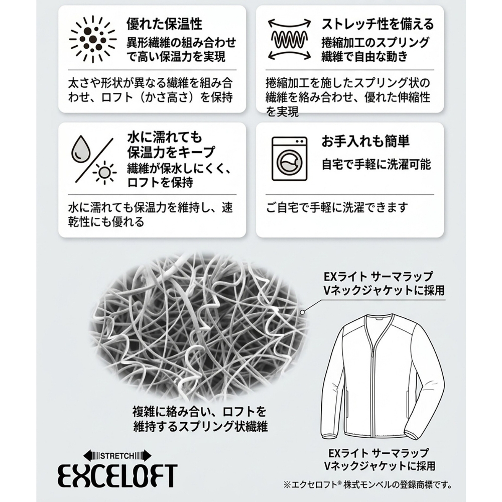 【ラッピング無料】モンベル EXライト サーマラップ Vネックジャケット メンズ 1101727 ブラック 軽量 防寒 保温 中綿ジャケット 登山 アウトドア 誕生日 ギフト プレゼント