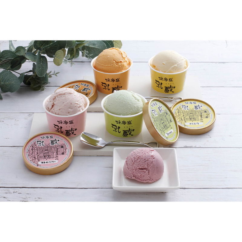 乳蔵 北海道アイスクリーム5種5個 (110167) [お中元][お歳暮] ※送料無料(北海道・沖縄・離島への配送不可)
