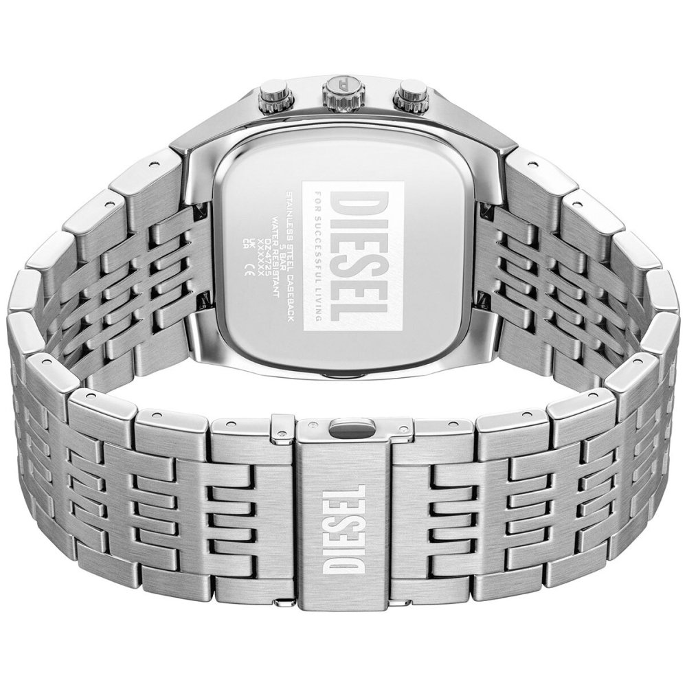 ディーゼル DIESEL 腕時計 メンズ クロノグラフ SPIKED CUSHION ステンレススチールウォッチ DZ4725【2026 新作】