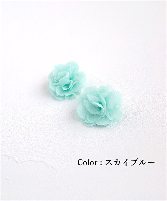 ヘアクリップ お花 2個セット 通販 日本製 Rora セシリア 髪留め 髪飾り キッズ 子供 女の子 フラワー 透け感 かわいい おしゃれ 可愛い 浴衣 夏祭り 甚平 ヘアアクセサリー フォーマル 結婚式 発表会 入学式 卒園式 キッズファッション