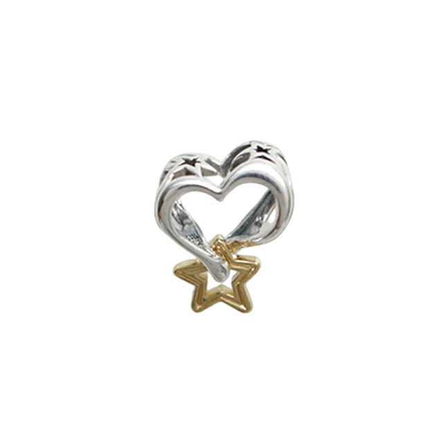 パンドラ PANDORA Lucky Star & Heart Charm ブレスレットチャーム レディース 763513c00 シルバー