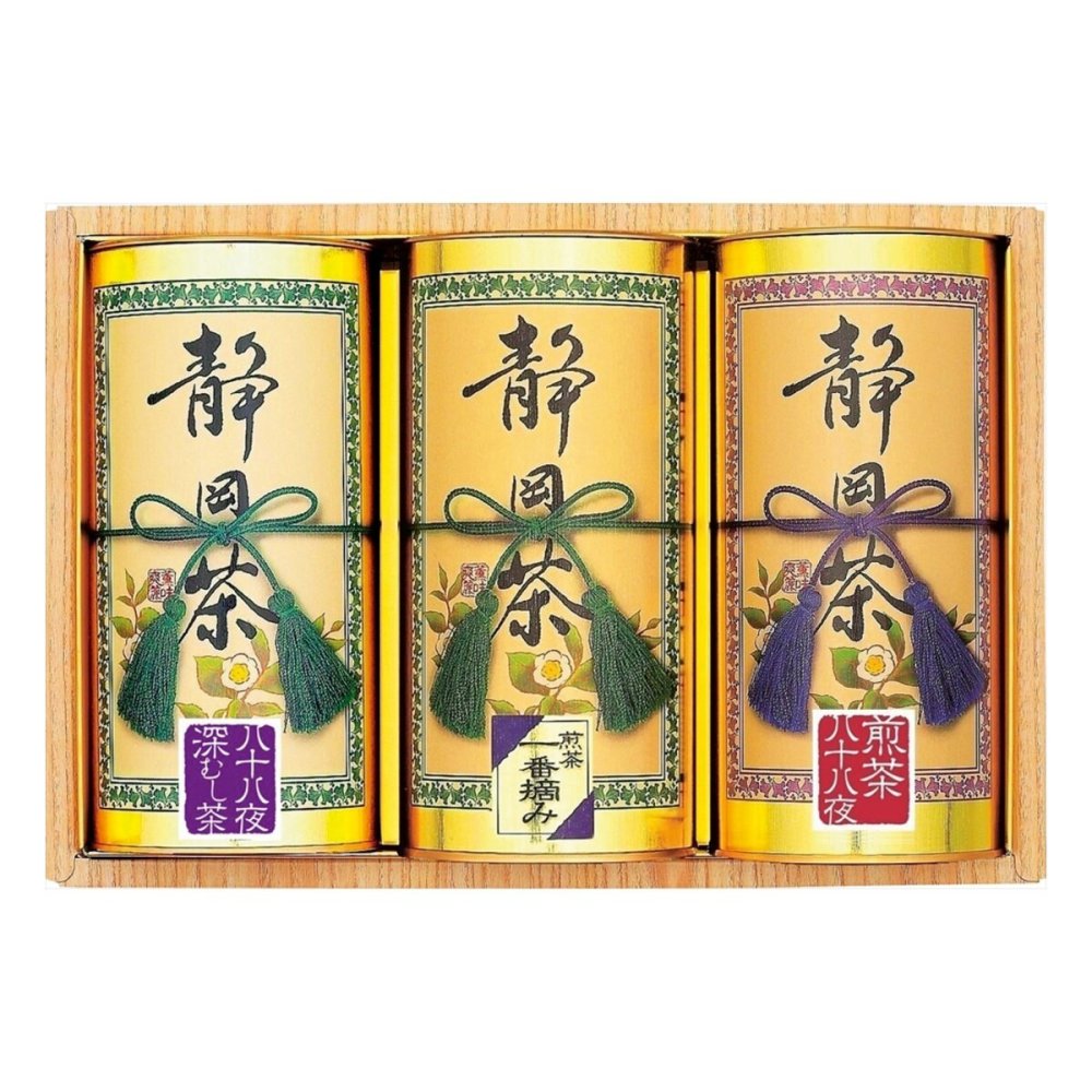 静岡銘茶 詰め合わせ ギフトセット 3種 計3個入 静岡茶 煎茶 茶葉 真空包装 一番茶 深むし茶【北海道・沖縄県・離島 配送不可】
