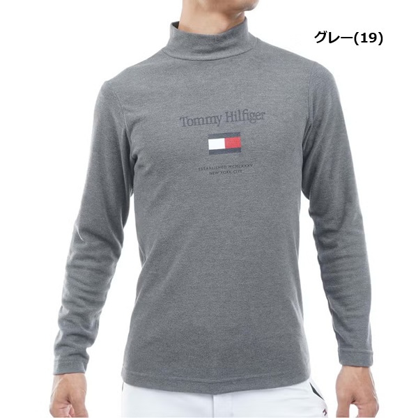 トミーヒルフィガー ゴルフ メンズ トミーフラッグ 長袖ハイネックシャツ TOMMY HILFIGER THMA682 2026年秋冬モデル お誕生日祝い お祝い 記念品 お父さん 父の日 彼氏 男性 30代 40代 50代 60代  還暦祝い 敬老の日 人気プレゼント プレゼント