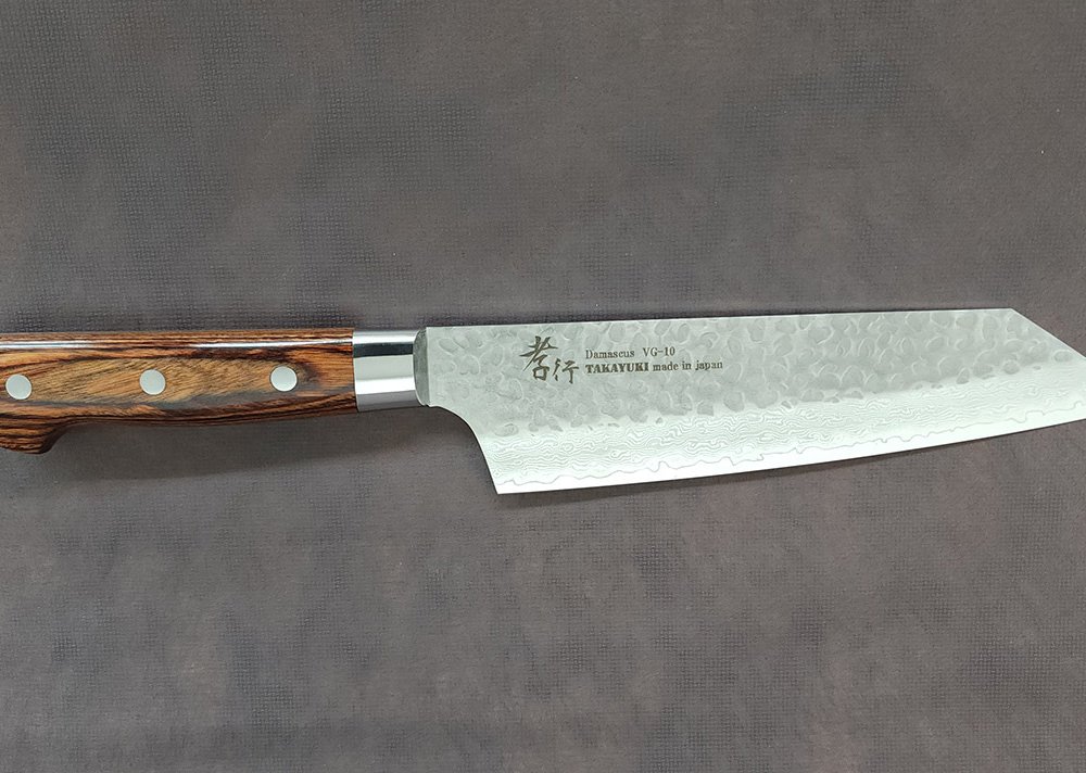堺孝行 33層槌目ダマスカス洋包丁  剣型牛刀190mm【在庫アリ】【即納可】