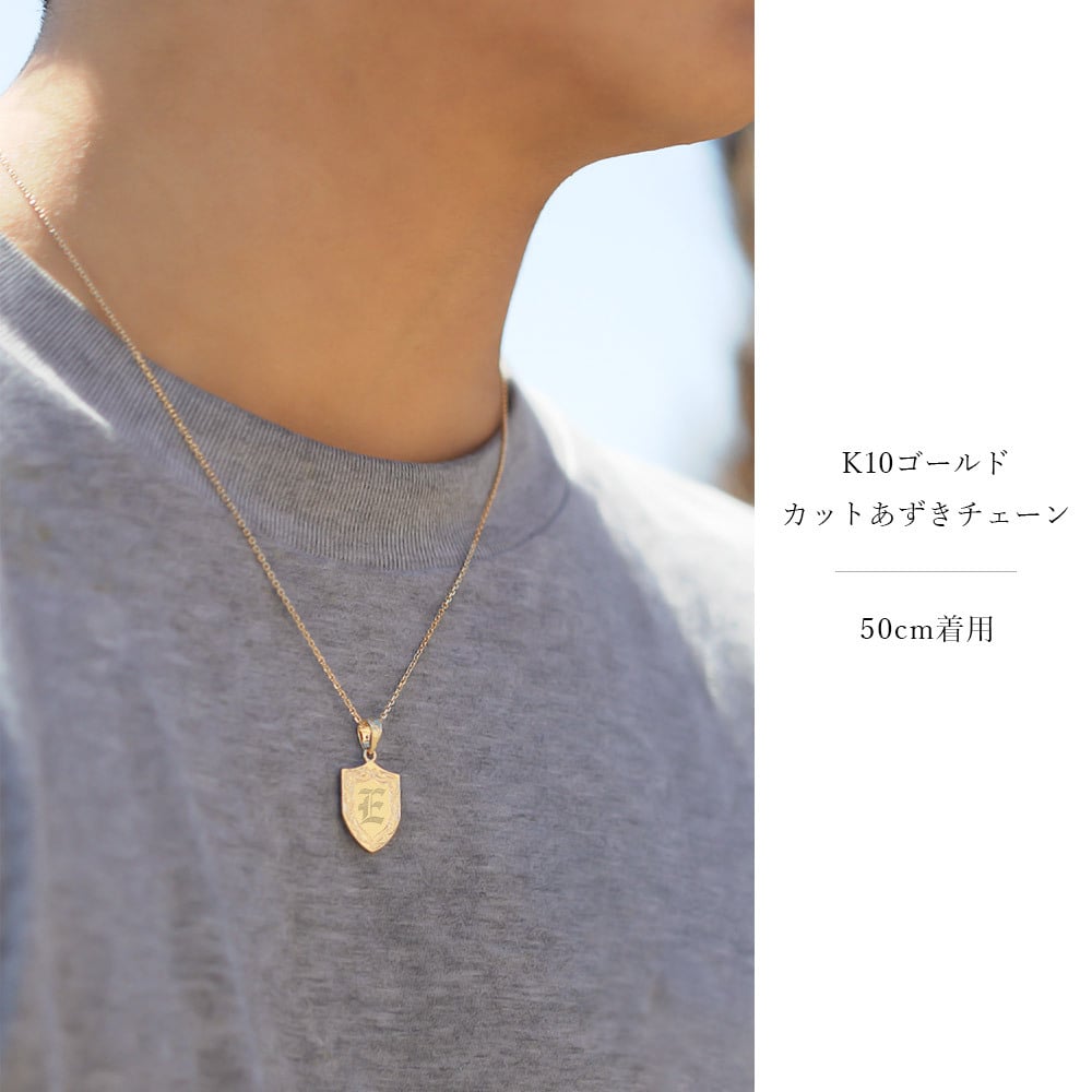 ゴールド ネックレス ハワイアンジュエリー ネックレス イニシャル ゴールド ペアネックレス 刻印 無料 誕生石入れ可 ハート型 14K K14ゴールド K10カットあずきチェーン太0.9mm 2本セット カップル 夫婦 プレゼント ハロウィン 【品番：CG-GP110P-228SDC4】