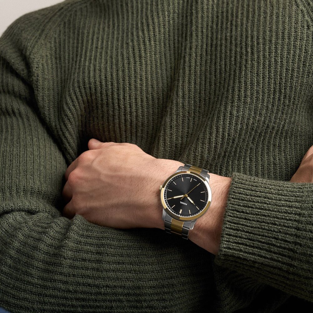 フォッシル FOSSIL 腕時計 メンズ MINIMALIST アナログ ツートーン ステンレススチールウォッチ FS6182【2026 新作】