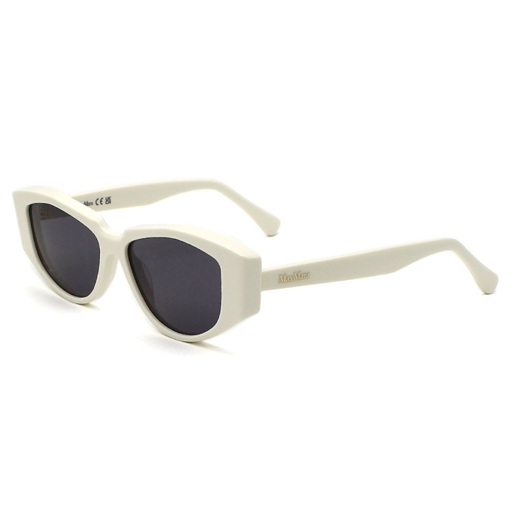 マックスマーラ Max Mara サングラス グローバルフィット UVカット アイウェア キャットアイ フォックス MM0161/S 21A 52 メンズ レディース ユニセックス オフホワイト+ダークグレー 海外正規品