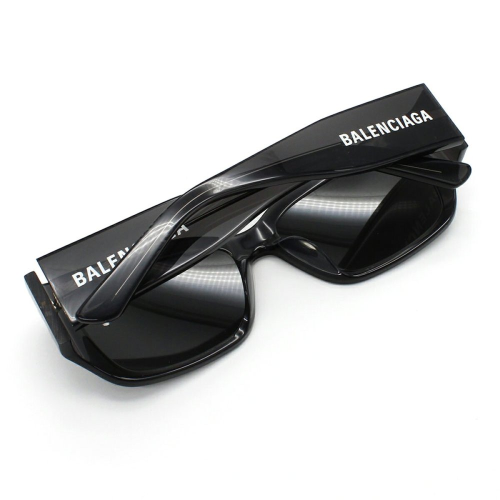 バレンシアガ BALENCIAGA サングラス アジアンフィット UVカット アイウェア スクエア BB0331SK-003 メンズ レディース ユニセックス グレー+シルバー 海外正規品