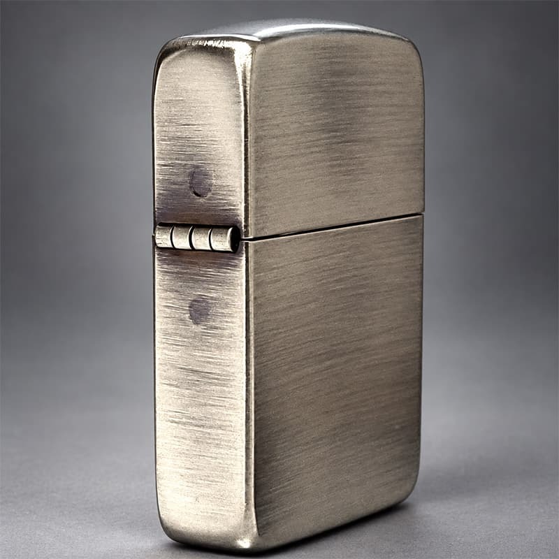 ZIPPO ライター 1941復刻 レプリカ ジッポ アンティークニッケル 銀古美 シルバー シンプル スタンダード 丸角 かっこいい おしゃれ メンズ ギフト