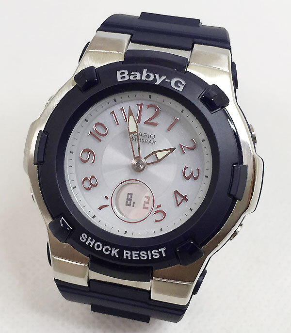 BABY-G カシオ ネイビー BGA-1100-2BJF ソーラー電波 プレゼント腕時計 ギフト  ラッピング無料 baby-g  手書きのメッセージカードお付けします ほんのり好きでいてください
