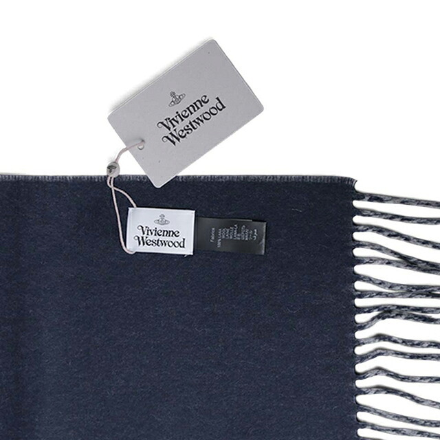 ヴィヴィアン ウエストウッド マフラー メンズ レディース ブランド Vivienne Westwood ロゴ W01MK-P407 MINERAL GRAY ビビアン