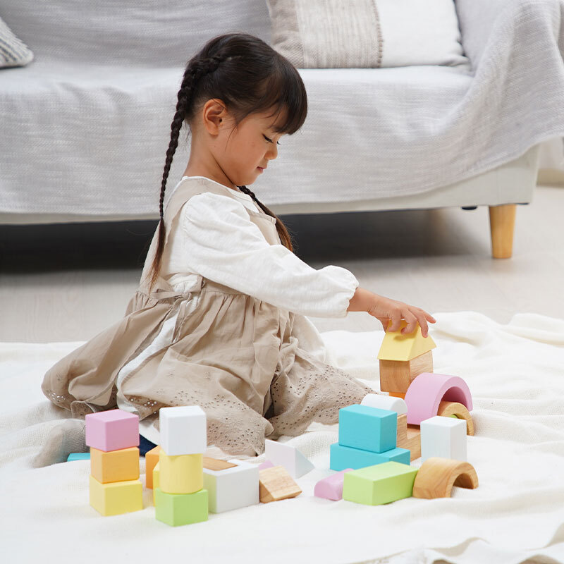 積み木 SOUNDブロックス Large シャーベットカラー | 誕生日プレゼント   1歳 1歳半 2歳 女の子 男の子 名入れ 誕生日 プレゼント おもちゃ 木のおもちゃ 木製玩具 木製 知育玩具 誕生日 クリスマス プレゼント 入園祝い ギフト ベビーギフト エデュテ