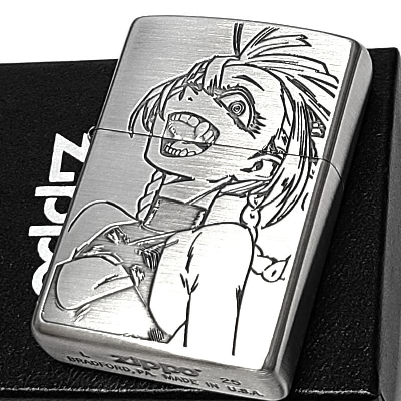 ZIPPO よふかしのうた Season2 七草ナズナA ジッポー ライター シルバー エッチング彫刻 両面加工 可愛い アニメ キャラクター かわいい メンズ レディース ギフト プレゼント