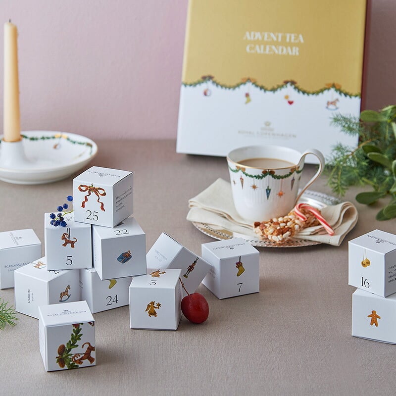 ROYAL COPENHAGEN　ロイヤル コペンハーゲン  アドベントティーカレンダー2026 NR-05019 紅茶ティーバッグ/クリスマス カウントダウン/日めくり カレンダー/クリスマスティー/ギフト プレゼント/数量限定/アドベント/おしゃれ/ウェッジウッド/