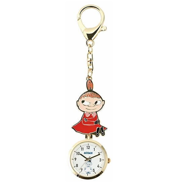 エポ キーチェーン ウォッチ ムーミン MOM027 定形外 送料無料 時計 懐中時計 フックウォッチ キーホルダー リトルミイ スナフキン MOOMIN ナースウォッチ ミイ パッケージ付き ギフト