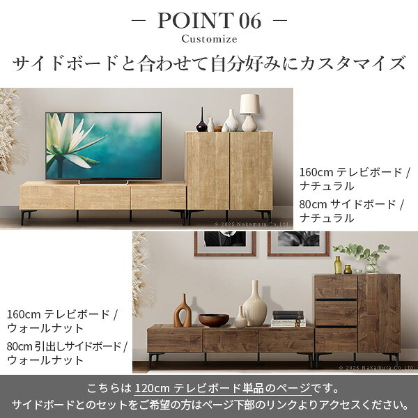 テレビボード 板扉/幅120cm テレビ台 ローボード TVボード 国産 日本製 セミ完成品 リビングボード テレビラック リビング収納 TV台 AVボード おしゃれ ナチュラル ウォールナット ブラウン オーク ホワイト ヴィンテージ〔テレビ台FV〕