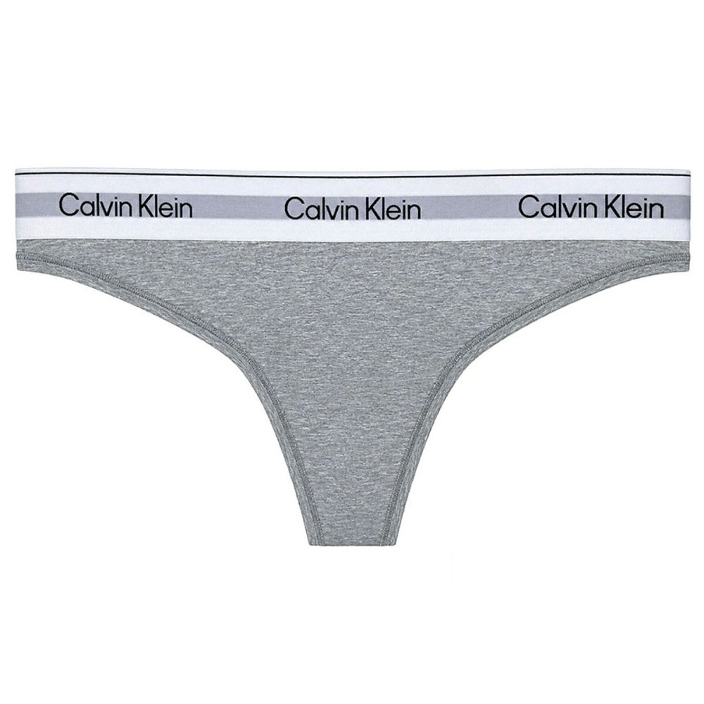 カルバンクライン Calvin Klein(CK) ブラ&ショーツ Tバック セット ノンワイヤー ロゴ 無地 下着 アンダーウェア QP3561O+F3786 レディース グレー