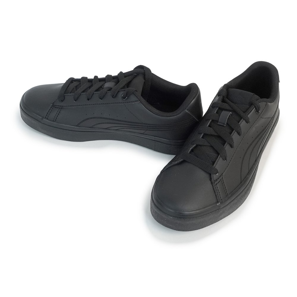 プーマ PUMA スニーカー メンズ レディース ローカット プーマ V コート バルク EB スニーカー ブラック 389908-02 黒