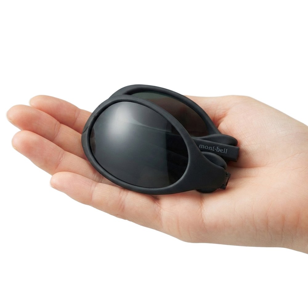 【ラッピング無料】モンベル mont-bell PLトレッキンググラス #1109126 偏光サングラス 折りたたみ 軽量 23g UVカット99％以上 ケース付き ブラック ギフト キャンプ アウトドア用 サイクリング 自転車 ランニング