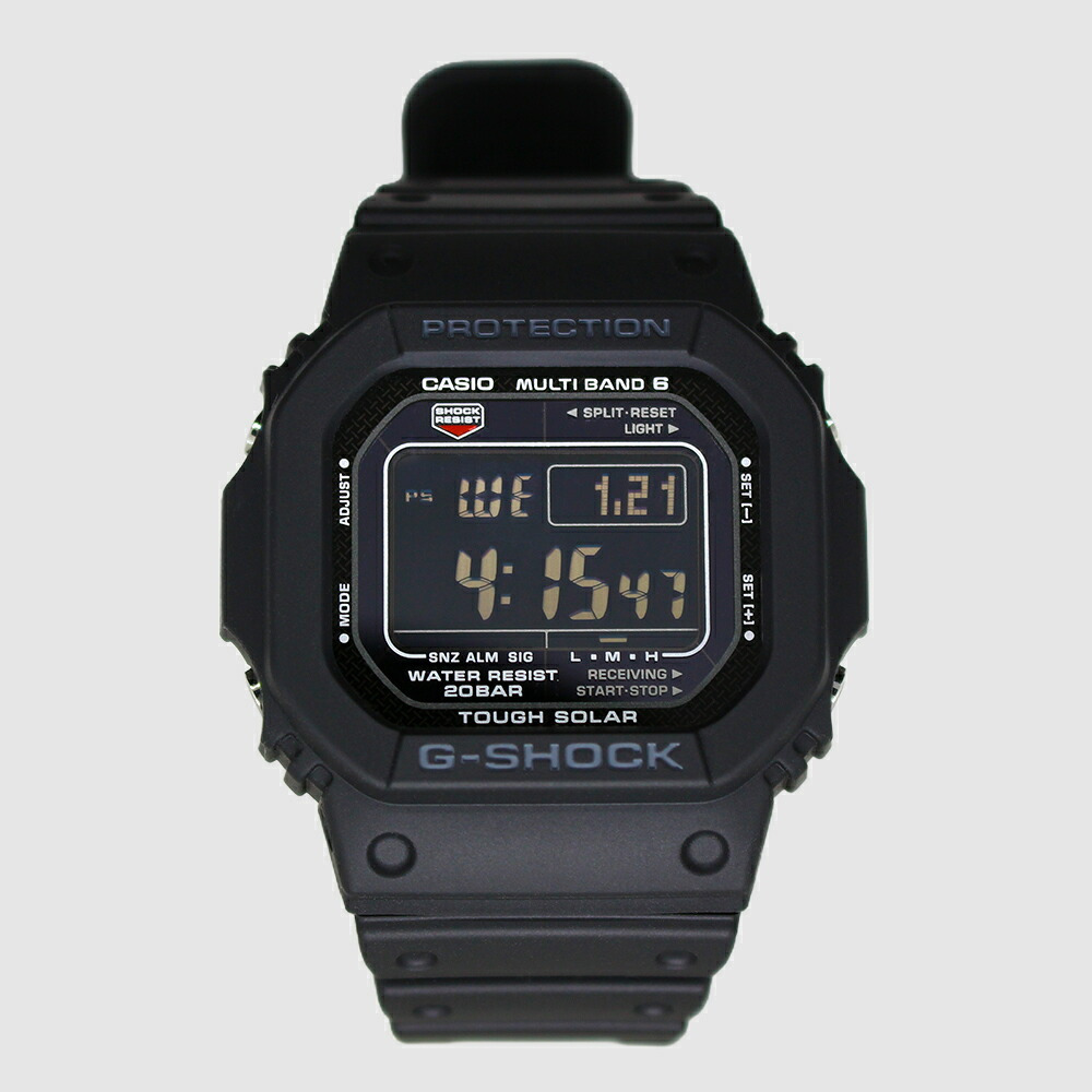 【レビューで延長保証 11年】カシオ CASIO G-SHOCK G-ショック 電波ソーラー GW-M5610U-1B DIGITAL 5600 SERIES ブラック メンズ デジタル 腕時計 ギフト プレゼント【海外正規品】送料無料