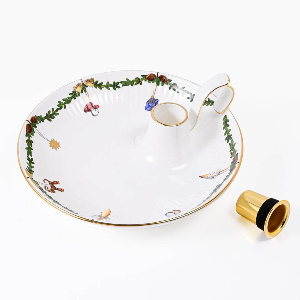 ロイヤルコペンハーゲン スターフルーテッド クリスマス キャンドルホルダー 日本未発売 2503501(1024778) インテリア雑貨 【スペシャルラッピング660円(別売り)】 置物 オブジェ 送別会 誕生日 お中元 還暦祝い 結婚祝い 結婚式 高級 父の日 母の日 即日発送 成人祝い ホワイトデー