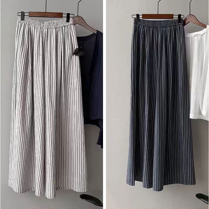 ワイドパンツ レディース 涼しい 通販 パンツ フレアパンツ ガウチョパンツ シフォンパンツ ロングパンツ ゆったり 大きいサイズ ストライプ ボトムス リラックスパンツ 夏 春 秋 女性 大人 きれいめ おしゃれ かわいい レディースファッション